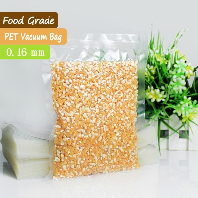 100 pcs 0.16mm A-class PET + PE Transparent Food Saver Vacuum Bags Plastic Vacuum Pouches